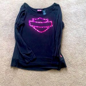 Size Large Harley Davidson pink label top